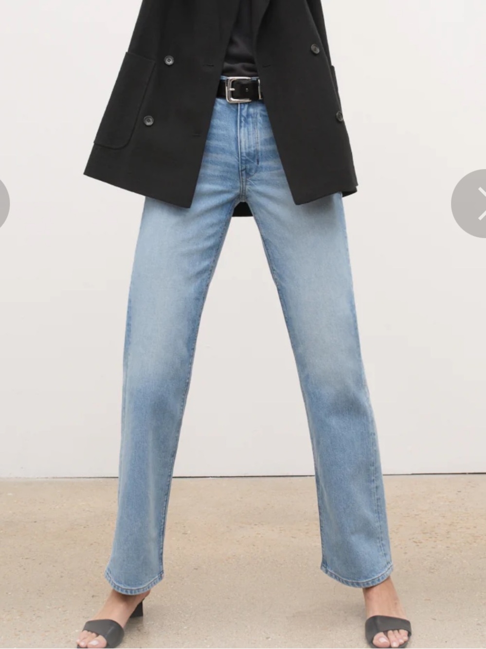 AYR The Roadie Light Blue High-Rise Straight Jeans - Picture 7 of 9